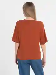 Бежевый базовая футболка из хлопка
