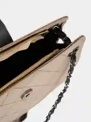 Хаки женская сумка с цепочкой на одно плечо