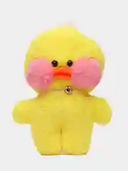 Желтый мягкая утиная игрушка Mimis Lalafanfan, с розовыми щёчками