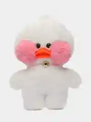 Белый мягкая утиная игрушка Mimis Lalafanfan, с розовыми щёчками