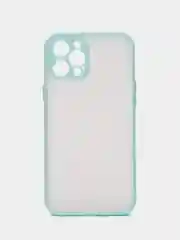 Бирюзовый матовый чехол на iPhone 12, 12 mini, 12 Pro, 12 Pro Max с покрытием Soft Touch