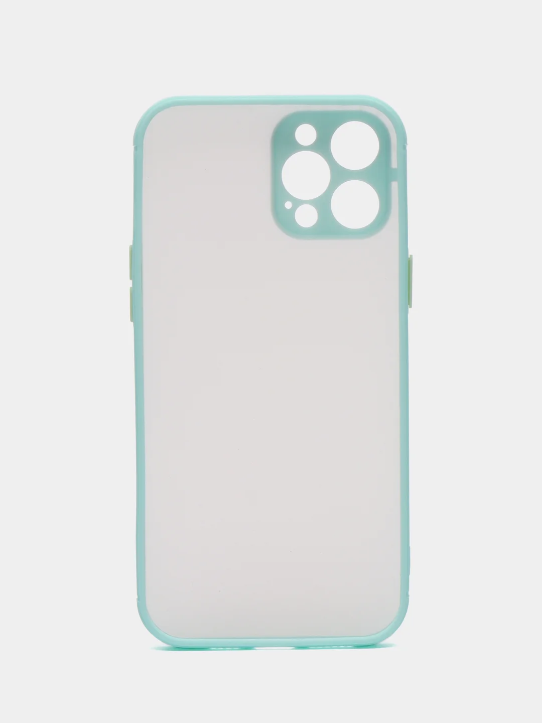 Бирюзовый матовый чехол на iPhone 12, 12 mini, 12 Pro, 12 Pro Max с покрытием Soft Touch