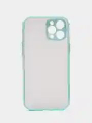 Бирюзовый матовый чехол на iPhone 12, 12 mini, 12 Pro, 12 Pro Max с покрытием Soft Touch