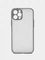 Светло-синий матовый чехол на iPhone 12, 12 mini, 12 Pro, 12 Pro Max с покрытием Soft Touch