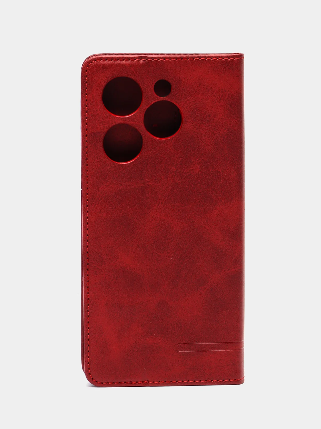 Красный чехол-книжка GO для Tecno Spark 20/20С (Техно Спарк 20/20С) из ЭКО кожи