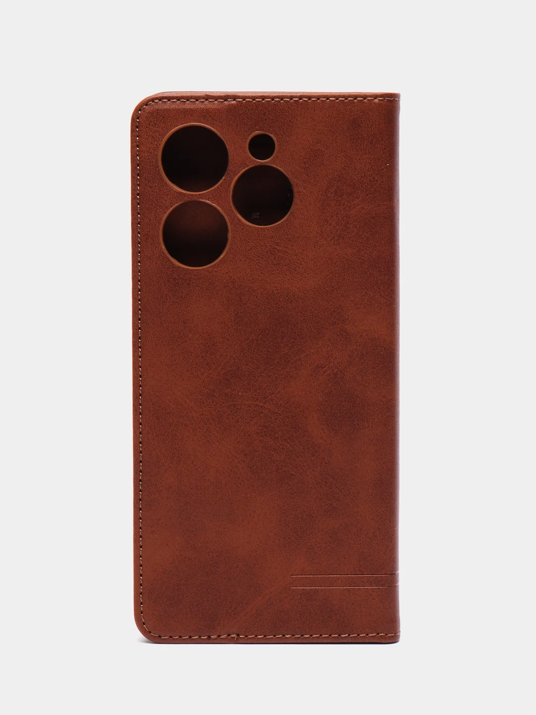Коричневый чехол-книжка GQ для Tecno Spark 20 Pro (Техно Спарк 20 Про) из искусственной кожи