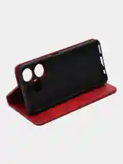 Красный чехол-книжка GQ для Tecno Spark 20 Pro (Техно Спарк 20 Про) из искусственной кожи