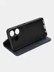Синий чехол-книжка GQ для Tecno Spark 20 Pro (Техно Спарк 20 Про) из искусственной кожи