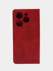 Красный чехол-книжка GO для Tecno Spark GO 2024 (Техно Спарк Го 2024) из искусственной кожи