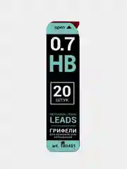 Черный грифели запасные BRAUBERG, "Black Jack" Hi-Polymer, HB 20 шт.