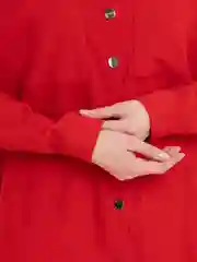 Красный костюм вельветовый