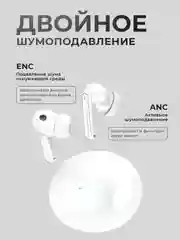 Белый наушники беспроводные с шумоподавлением для телефона андроид, айфон, TWS Pro ANC