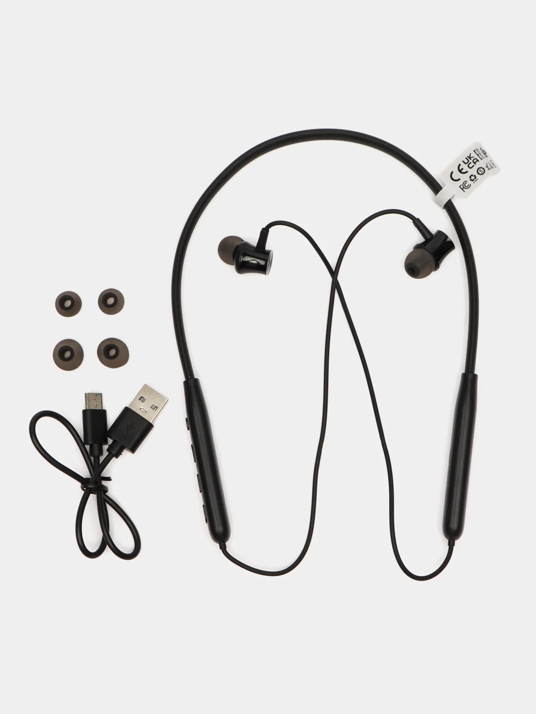Черный беспроводные наушники ДЛЯ СПОРТА Hoco ES64, вакуумные, BLUETOOTH