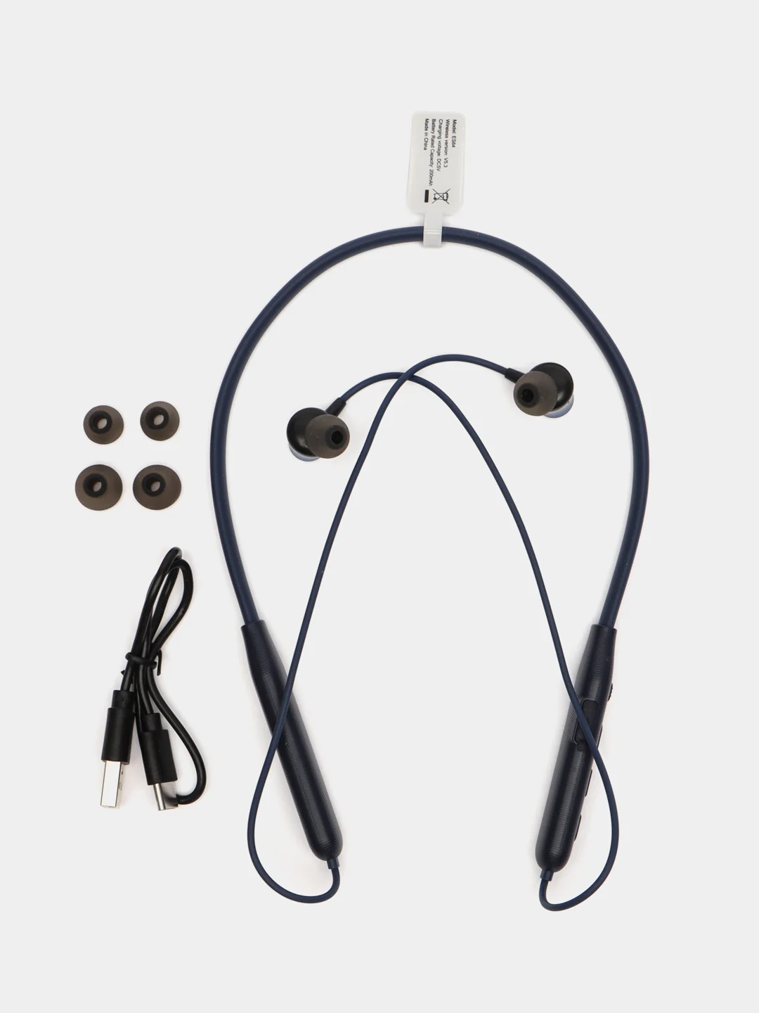 Синий беспроводные наушники ДЛЯ СПОРТА Hoco ES64, вакуумные, BLUETOOTH