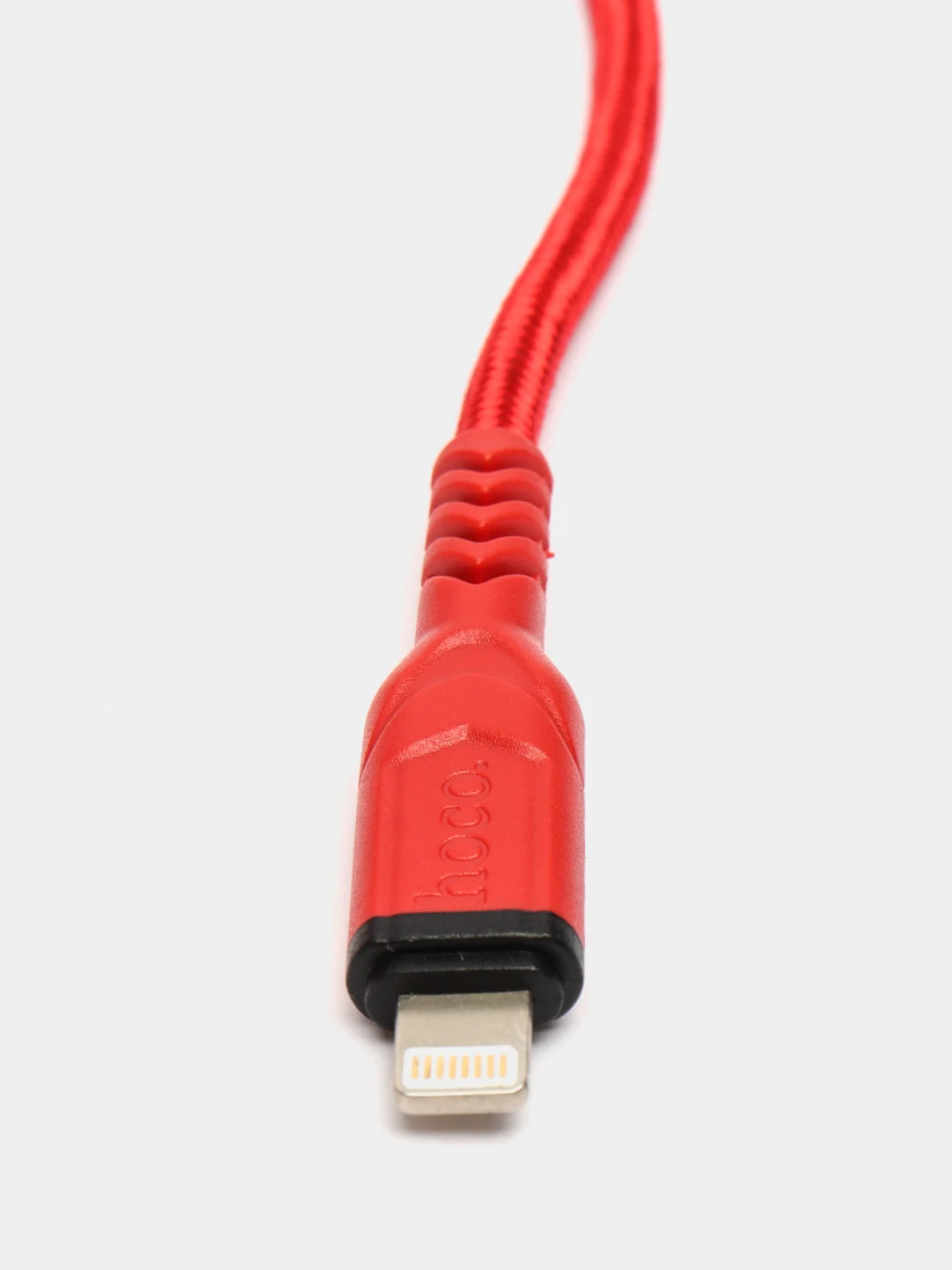 Красный кабель PD быстрая зарядка для Apple hoco X59 Lightning 20W, 3.0A, прочный гибкий кабель