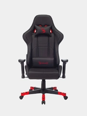 Кресло игровое A4Tech Bloody GC-550, на колесиках, эко.кожа, черный/красный