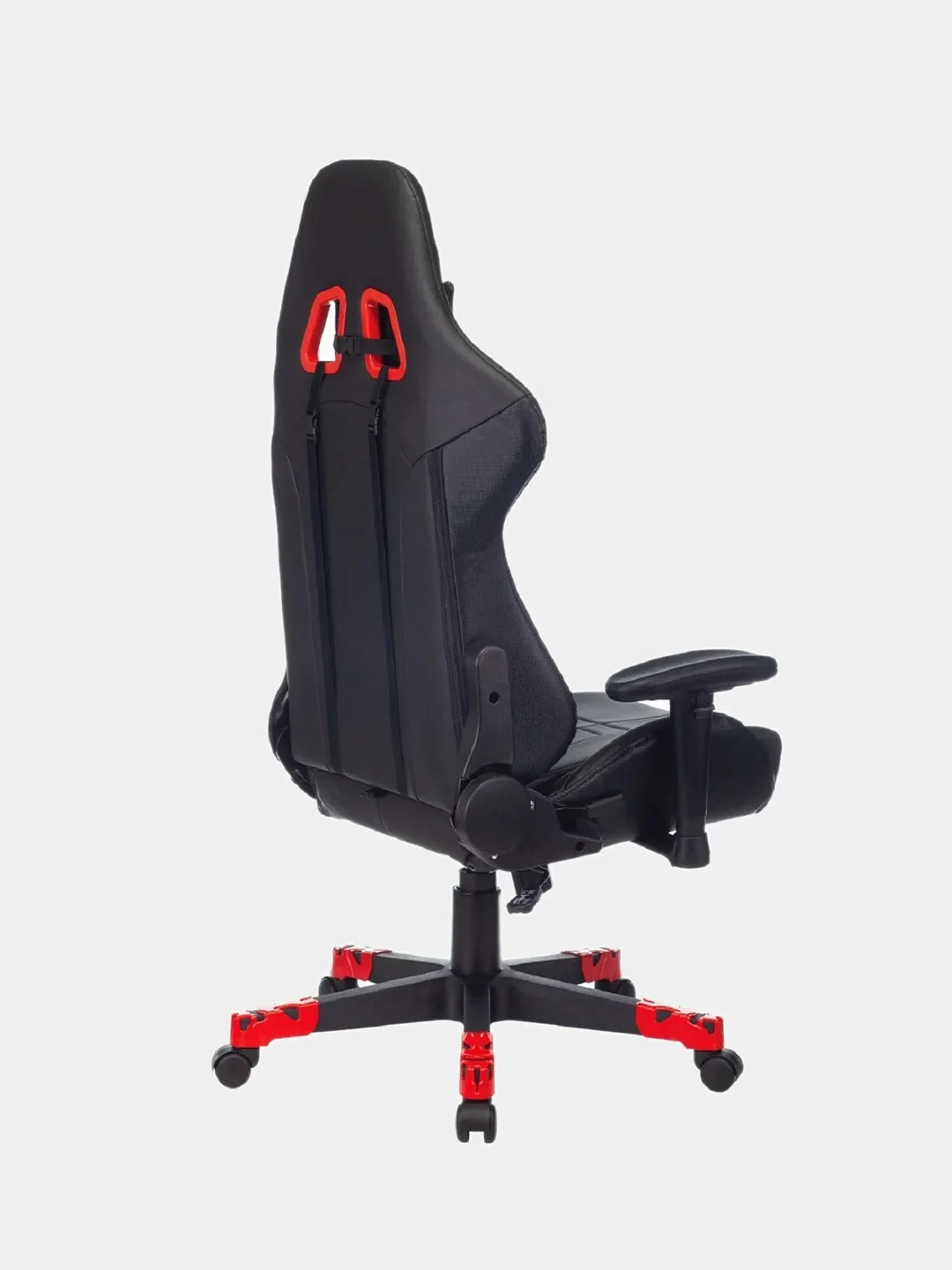 Кресло игровое A4Tech Bloody GC-550, на колесиках, эко.кожа, черный/красный