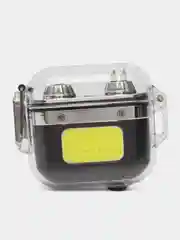 Зажигалка электронная с фонариком USB, плазменная спираль