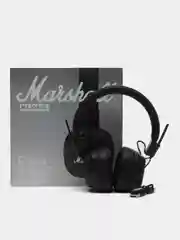 Коричневый беспроводные наушники с микрофоном и подсветкой Marshall Major IV