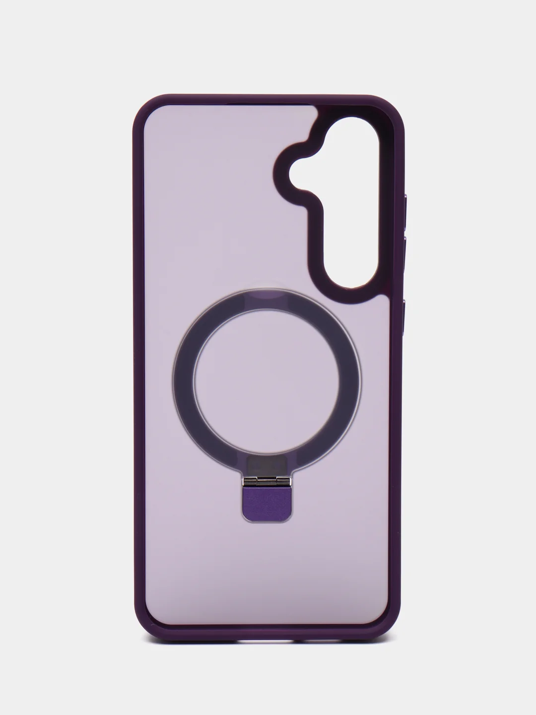 Фиолетовый чехол для Samsung S24, S24 Plus, S24 Ultra, S23 ultra, S23 Plus, S23 MagSafe с подставкой