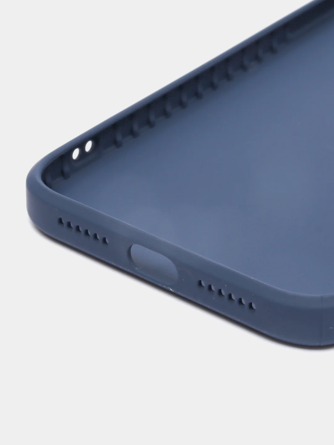 Синий чехол для iPhone XR, силиконовый, со стеклянной панелью