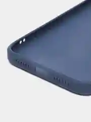 Синий чехол для iPhone XR, силиконовый, со стеклянной панелью