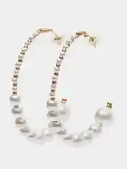 Карамельный женские серьги с жемчугом