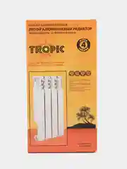 Белый 7601.015 Радиатор "Tropic"  500x80 алюминиевый, 4 секции