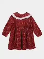 Бордовый платье фланелевое для девочки