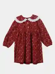 Бордовый платье фланелевое для девочки