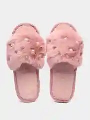 Розовый тапочки домашние женские / мягкие тапочки женские / тапки женские