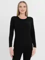 Черный термобелье женское комплект / утепленное / бесшовное / комплект