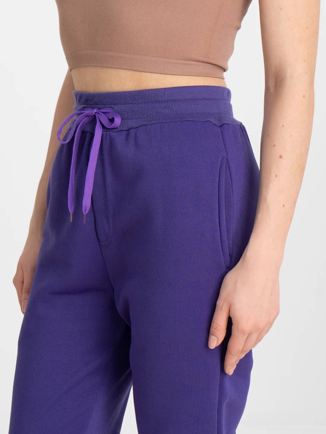 Аметистовый брюки спортивные Active, женские, джоггеры, штаны на резинке