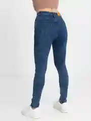 Синий женские джинсы SKINNY с высокой посадкой, синие