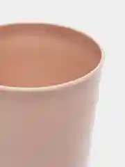 Бежевый стакан пластиковый, многоразовый