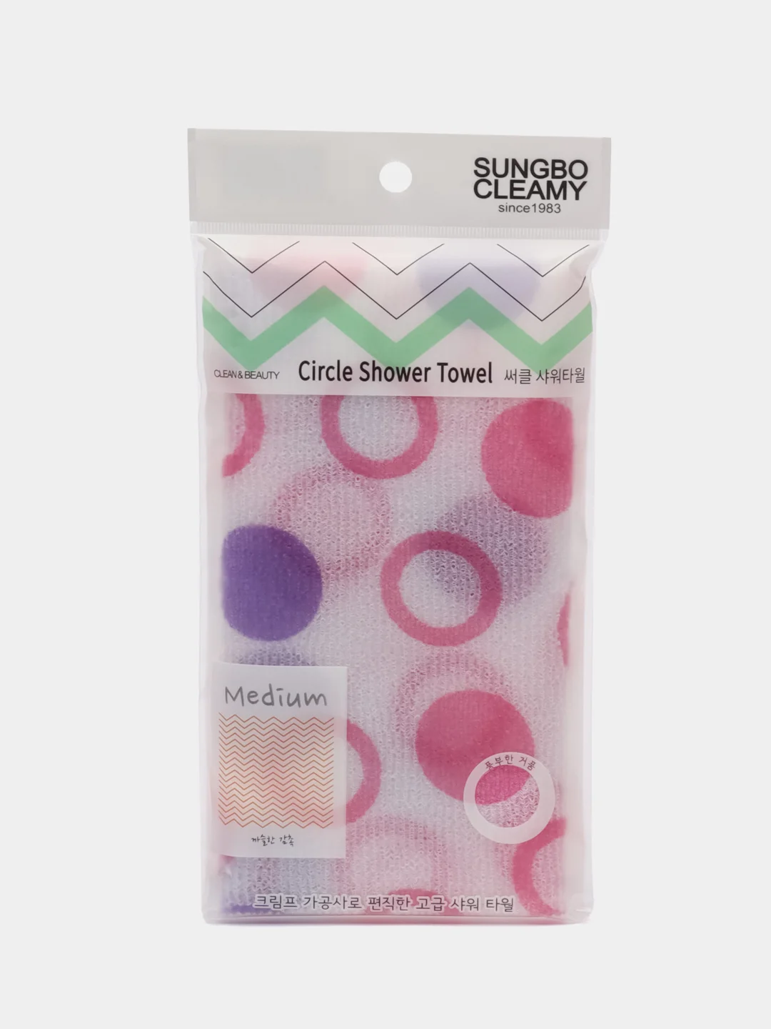 Марсала мочалка для душа (28х95) Circle Shower Towel  SB CLEAN&BEAUTY 1шт