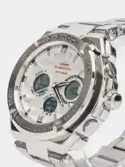 Белый часы мужские Casio G-Shock, стальные