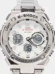 Белый часы мужские Casio G-Shock, стальные
