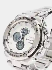 Молочный часы мужские Casio G-Shock, стальные