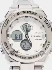 Молочный часы мужские Casio G-Shock, стальные