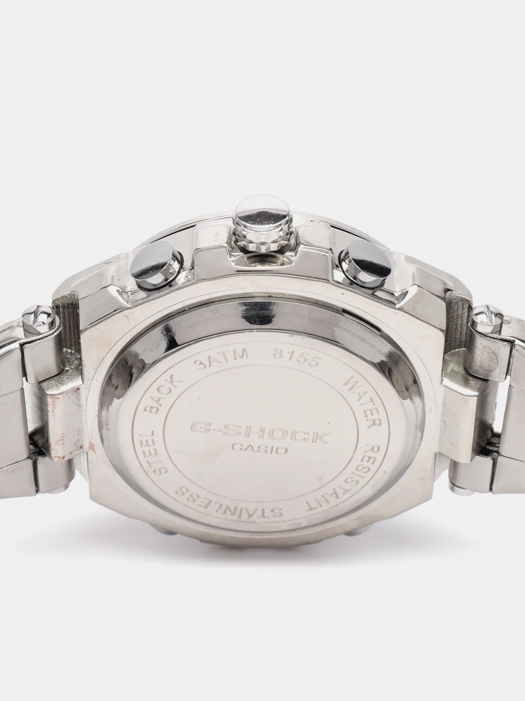 Серебряный часы мужские Casio G-Shock, стальные