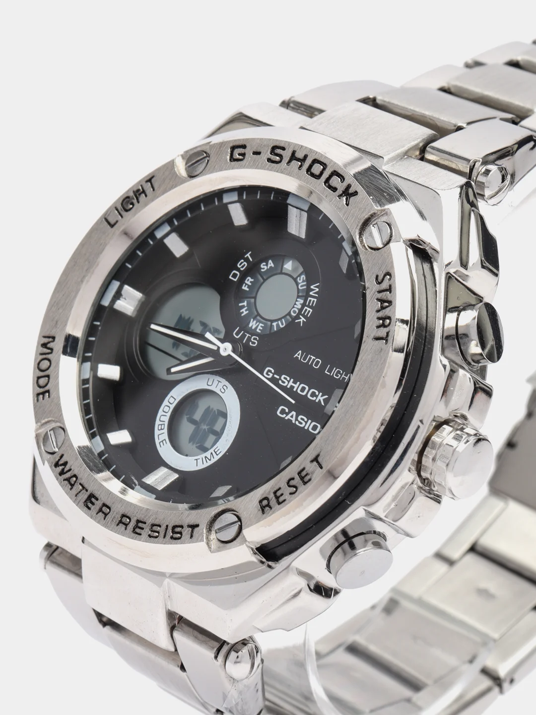 Серый часы мужские Casio G-Shock, стальные