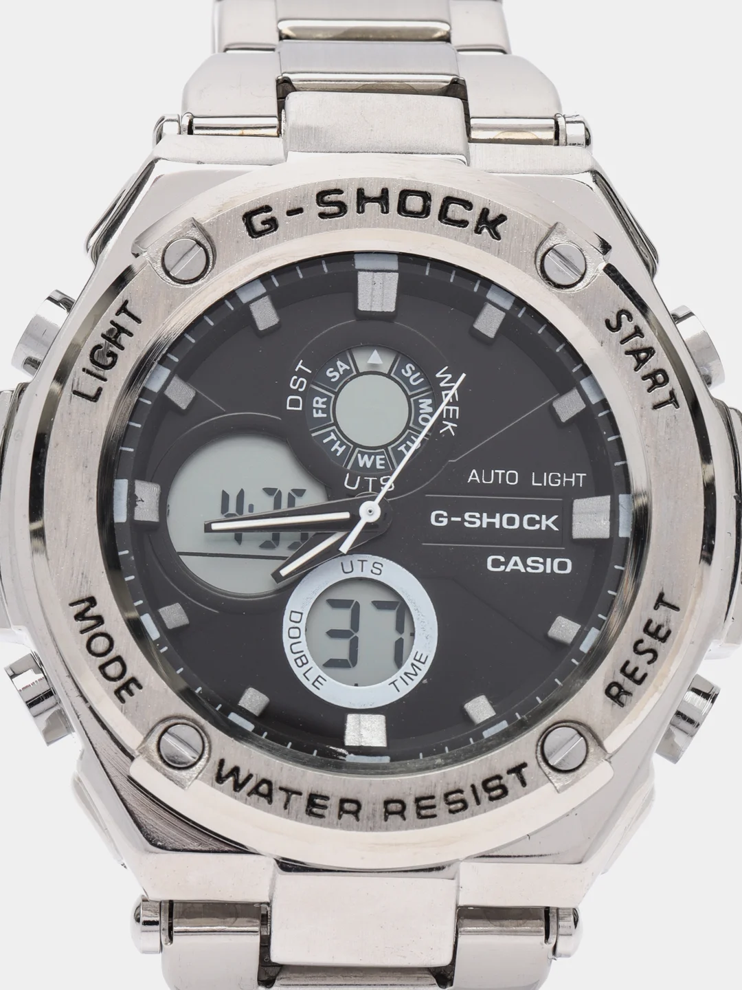 Серый часы мужские Casio G-Shock, стальные