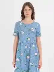Женское хлопкое платье, длинное