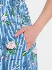 Женское хлопкое платье, длинное