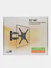 Черный кронштейн для телевизора на стену 32"- 60" / Крепление для телевизора наклонно-поворотный