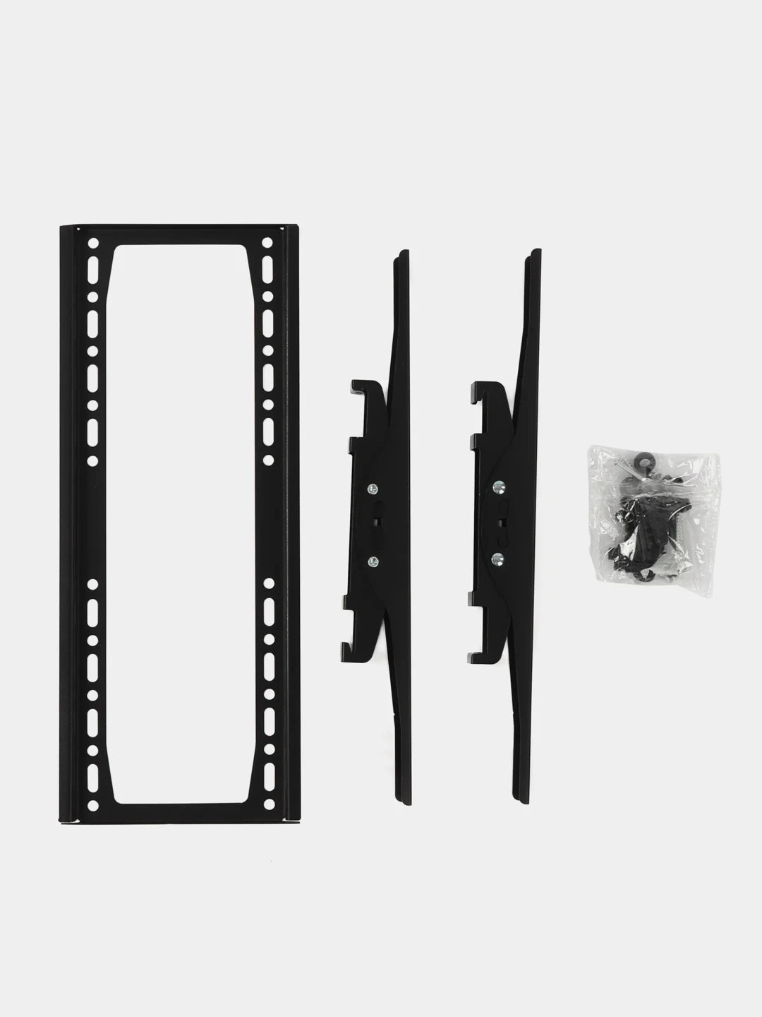 Черный кронштейн для телевизора на стену 32"- 60" / Крепление для телевизора наклонно-поворотный