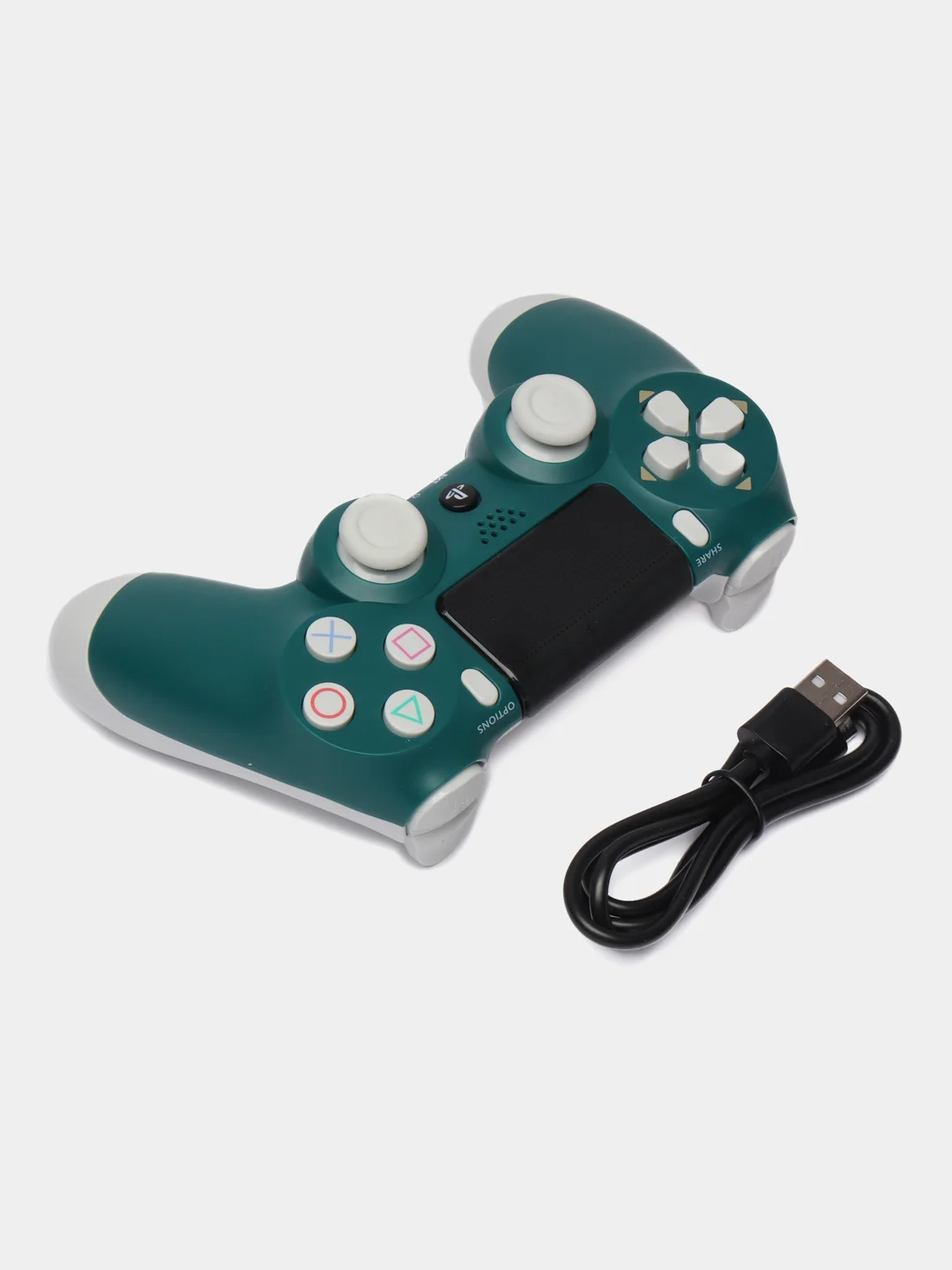 Тёмно-зелёный геймпад джойстик DualShock для PS4, телефона и ПК, беспроводной, сенсорный пад