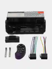 Магнитола c пультом ДУ, Bluetooth, USB, AUX , мультируль, с держателем телефона