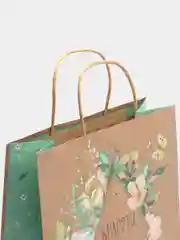 Конфетный пакет подарочный бумажный / крафт 26*32*12см